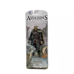 Imagem do Assassin's Creed III Figura de ação EZIO Figuras Brinquedos NECA Jogo Estatueta Anime Figura Coleção PVC Modelo Boneca Presente para Crianças