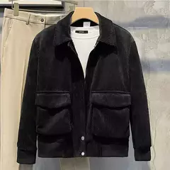 Jaquetas masculinas de veludo, tops da moda, versão coreana, roupas da moda, primavera e outono na internet