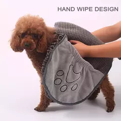 Toalha para animais de estimação, secagem rápida, roupão de banho para cães, fibra macia, absorvente, toalha de banho para gatos, conveniente, limpeza de animais de estimação, acessórios para animais de estimação - comprar online