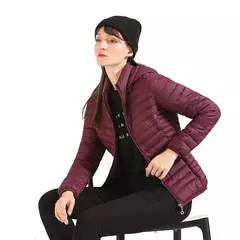 Imagem do Jaqueta Santelon feminina ultraleve acolchoada com capuz removível parka ao ar livre quente e leve com bolsa de armazenamento