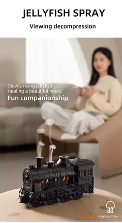 Aierwil-Train Ultrasonic Umidificador de Ar, Aromaterapia Difusores, Névoa Maker, Fragrância, Óleo Essencial, Aroma Difusor, Controle Remoto - comprar online