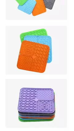 Silicone Slow Food Pad para Pet, lambendo almofada, suprimentos de alimentação para cachorros, Choke Proof, tigela de cachorro, gato, 1pc - loja online