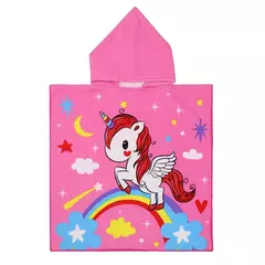 Baby Cartoon Printing Bathrobe, Unicorn Beach Towel, Boy, Shark, Dinosaur, Kids Hooded Cape, Children Bath Item, Girls