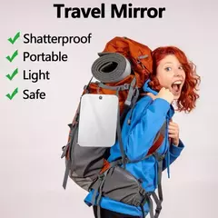 Imagem do Espelho antinevoeiro acrílico para banheiro, barbear para chuveiro, espelho sem névoa para banheiro, acessórios de viagem para mulheres e homens, maquiagem e ferramentas de banheiro