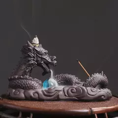 Backflow Incenso Queimador, Escultura Dragão, Tea Table Decor, Cascata Titular para Sala de estar, Acessórios Do Quarto - comprar online