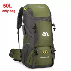 Mochila de viagem impermeável para homens, grande bolsa de caminhada, mochila turística, esportes ao ar livre escalada montanhismo, saco de bagagem 50L - loja online