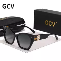 GCV-Óculos Polarizados Femininos, Borboleta, Retangular, Triângulo, Aparência de Acetato, Design de Patentes, Brand Fashion, UV400 - comprar online
