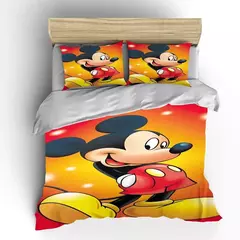 Mickey e Minnie Conjunto de cama para crianças, Fluffy Cartoon Comforter Cover, US Twin Bedclothes, Queen Size, macio, bebê, 3pcs na internet