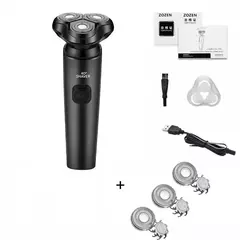 ZOZEN-Barbeador elétrico recarregável para homens, lâmina, aparador de cabelo, corte, máquina de barbear, aparador de barba, seco, uso duplo - Wolf Magazine
