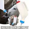 Garrafa de leite de cordeiro pendurável garrafa de alimentação pequenos animais garrafas de enfermagem de cordeiro com garrafa de cabra de mamilo macio 500ml/800ml