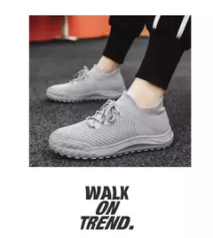 Sapatilhas masculinas de malha respirável, sapatilhas casuais, leves, confortáveis, de corrida, tênis, meias elásticas - comprar online