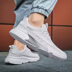 Tênis de corrida masculino respirável leve manhã caminhada parques lento jogging cidades lazer esportes tênis confortáveis para homem - comprar online