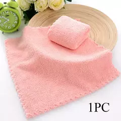 Toalha de rosto de veludo coral Absorvente de microfibra Toalha de mão quadrada de alta densidade Toalhetes de limpeza rápida Suprimentos de lenço limpo na internet