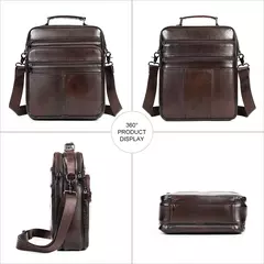 Westal Mensageiro de Couro Genuíno Bag, Laptop sacos para documentos, saco de negócios, Bolsas de ombro masculinas, 13 ", 6173 na internet