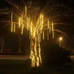 Imagem do LED Meteor Shower Rain Lights Fairy String Light Impermeável, queda de chuva, festa de Natal, decoração do pátio, 1pc, 50cm