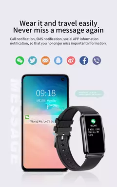 Imagem do LIGE Smart Watch Mulheres Full Touch Screen Chamada Bluetooth IP67 À Prova D' Água Esportes Fitness Tracker Smartwatch Mulheres