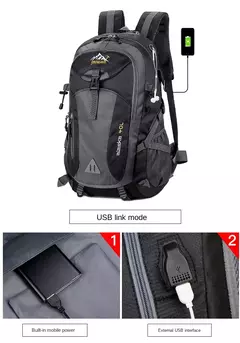 Mochila de viagem impermeável de nylon para homens, mochila de viagem casual ao ar livre, senhoras caminhadas camping montanhismo, sacos esportivos para jovens, novo