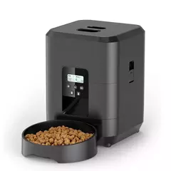 2l alimentador automático para animais de estimação dispensador de comida inteligente para gato e cão alimentação quantitativa regular com registro tigela de alimentação pet supplie - comprar online