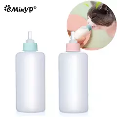 Mamadeira, Mamadeira de leite para cães recém-nascidos, Filhotes, Coelhos, Hamster, Alimentador líquido, pode espremer, 70ml