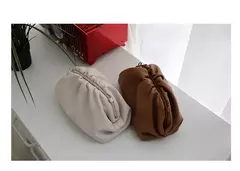 Saco de Nuvem de Couro Genuíno para Mulheres, Couro Macio, Ombro Crossbody Bags, Alta Qualidade, Embreagens Femininas Noite, Senhoras, 2023 - loja online