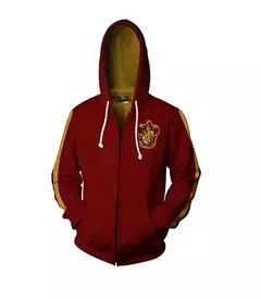 Imagem do Harried Cosplay College Gryffindor Badge moletom, Camisola com capuz com zíper, Sonserina Hufflepuff Ravenclaw Top, Novo