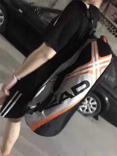 Saco De Raquetes De Tênis De Cabeça, Mochila De Grande Capacidade, Badminton Gymbag, Saco De Raquete De Squash com Sapatos Separados, 3-6 Peças na internet