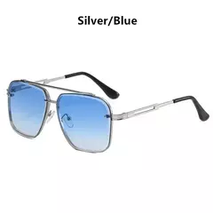 Óculos de sol piloto quadrado masculino e feminino Flight Seven Rock, estilo Mach 6, gradiente, design de luxo, moda, 2022 - Wolf Magazine