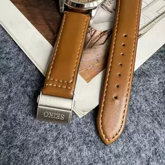 Imagem do Seiko relógio masculino com mostrador requintado, movimento de quartzo, mostrador criativo de quatro agulhas, alta qualidade, confortável, couro fino, multifuncional