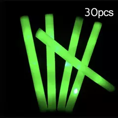 Imagem do 15/30 pçs led brilho varas em massa colorido rgb brilho espuma vara tubo de alegria luz escura para natal aniversário festa de casamento suprimentos