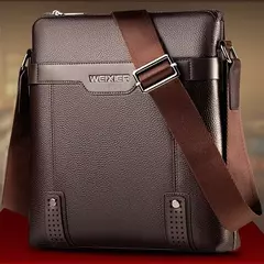 Nova moda masculina tote sacos de couro do plutônio famosa marca homens mensageiro saco com embreagem masculino cruz corpo ombro sacos de negócios para homens - Wolf Magazine