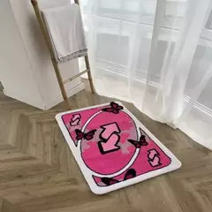 Tapete antiderrapante absorvente de água, tapete de imitação de caxemira, banheiro, cozinha, quarto, casa, high-end, in estilo - loja online