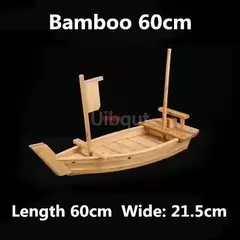 Artesanal De Madeira Japonesa Sushi Barcos, Bandeja De Marisco, Navio Sashimi, Assorted Cold Dish, Restaurante Ferramenta, Grande, 40cm a 90cm - comprar online