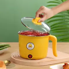 Mini frigideira elétrica multifuncional, design de pato amarelo, antiaderente, uso doméstico, dormitório estudantil, aparelho de cozinha, atacado - Wolf Magazine
