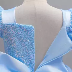 Cinderela cosplay traje crianças roupas para meninas lantejoulas vestido de princesa com luvas de coroa festa de aniversário vestido de baile 3-10 anos na internet