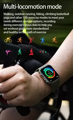 Militar ao ar livre GPS esportes relógio inteligente para homens, 1.95 ", freqüência cardíaca, sangue, oxigênio, chamada Bluetooth, SmartWatches para Android, IOS - loja online