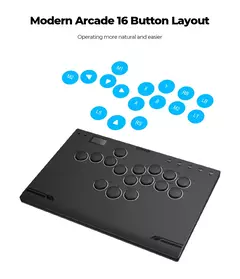 Alta42 liga de alumínio hitbox controlador sem alavanca stickless arcade vara para pc/ps4/ps5/steam hitbox controlador de combate - comprar online