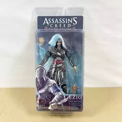 Imagem do Assassin's Creed III Figura de ação EZIO Figuras Brinquedos NECA Jogo Estatueta Anime Figura Coleção PVC Modelo Boneca Presente para Crianças