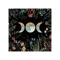 Astrologia Toalha Decorativa, Toalha De Mesa Adivinhação, Feitiçaria, Lua e Flor, Toalha De Mesa De Altar, 1Pc - loja online