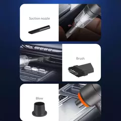 Imagem do Aspirador de carro sem fio, sem fio, robô de limpeza portátil, aspiradores automáticos, sucção forte, 6000Pa