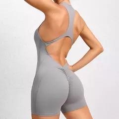 Macacão esportivo feminino com zíper, macacão fitness, roupas de treino, conjunto esportivo, roupas de ioga, azul, vermelho, rosa, curto, novo, 2022