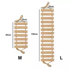Escada de escalada para gatos, ponte para gatos, gaiola de sisal, corda de madeira, móveis para animais de estimação, gatinho, arranhador, poste, brinquedos, árvore na internet