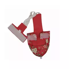 Sakura Birds Flight Suit com gravata borboleta, fralda de papagaio, roupa média para pássaros, periquito, pombo, estilo japonês