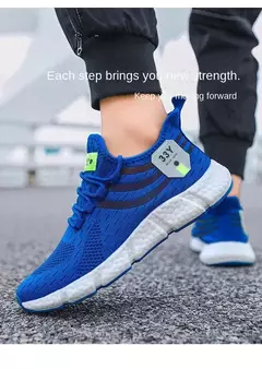 Imagem do Tênis de malha leve para homens e mulheres, tênis esportivo respirável, calçado casual, caminhada, tênis