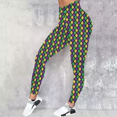 Calças de ioga sem costura para mulheres, leggings estampadas, calças justas macias, ginástica de cintura alta, elastano de lycra 2021 - comprar online