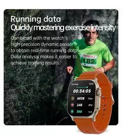 Relógio inteligente masculino T900 Ultra 2, Tela AMOLED, Bússola NFC, Impermeável, Apple Watch, IWO Ultra 8, 49mm, Série 8, 2.3 ", 2024 - comprar online
