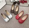 Mocassins de couro aconchegantes estilo japonês para mulheres, sapatilha de bailarina feminina, casco dividido, ninja tabi flats, Mary Jeans, sapato mocasines