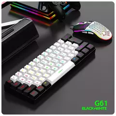RGB Backlight Wired Mini Teclado Gaming, Ultra Compacto, Impermeável, Pequeno Compacto, 61 Teclas, Fit para PC, Mac Gamers, 60% na internet