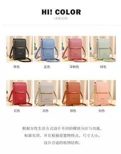 Buylor-Bolsa de couro feminina, tela sensível ao toque, bolsa para celular, bolsa de ombro pequena, macia, feminina, barata, transversal - comprar online