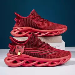 Tênis de corrida casual masculino, tênis de corrida, tênis de malha respirável, calçados esportivos leves que absorvem choques, branco, preto, ao ar livre na internet