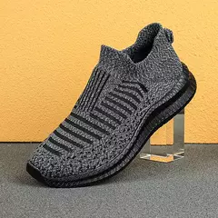 Tênis antiderrapante leve e respirável masculino, sapato vulcanizado, sapato casual para caminhada masculina, deslizar sobre sapatilhas, ao ar livre, 2023 - comprar online